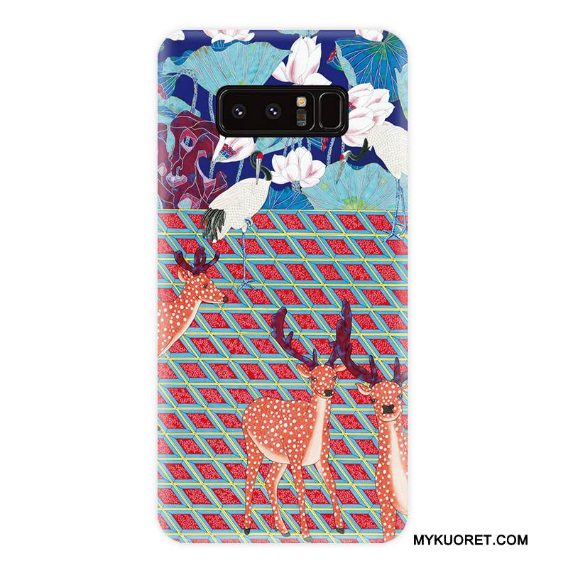 Kuori Samsung Galaxy Note 8 Pehmeä Neste Tuuli Raita, Kotelo Samsung Galaxy Note 8 Suojaus Kukka Puhelimen Kuoret