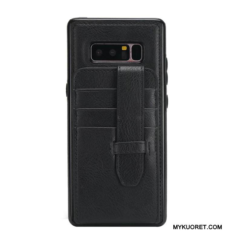 Kuori Samsung Galaxy Note 8 Salkku Murtumaton Ripustettavat Koristeet, Kotelo Samsung Galaxy Note 8 Suojaus Punainen