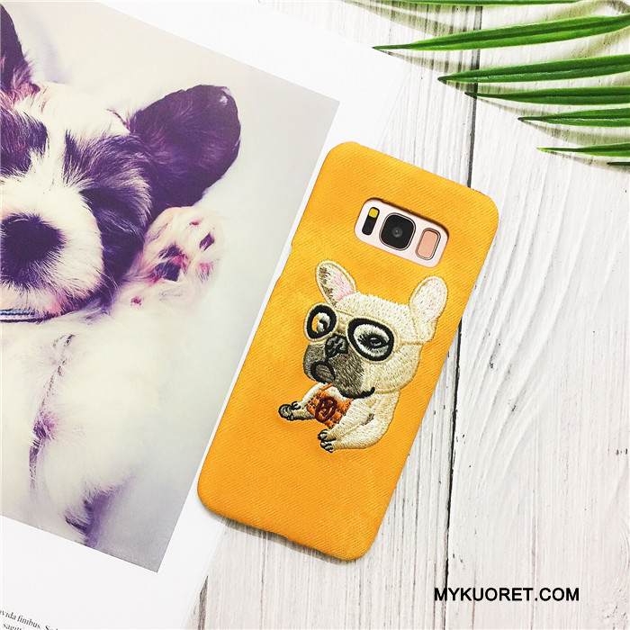 Kuori Samsung Galaxy Note 8 Sarjakuva Denimi Keltainen, Kotelo Samsung Galaxy Note 8 Suojaus Puhelimen Kuoret Murtumaton