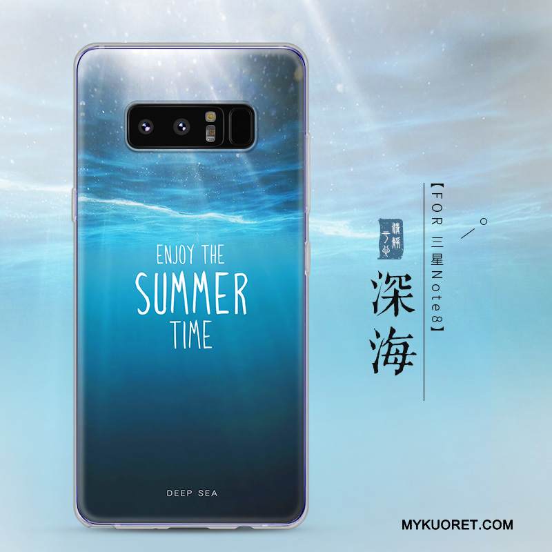 Kuori Samsung Galaxy Note 8 Silikoni Läpinäkyvä Trendi, Kotelo Samsung Galaxy Note 8 Luova Murtumaton Puhelimen Kuoret