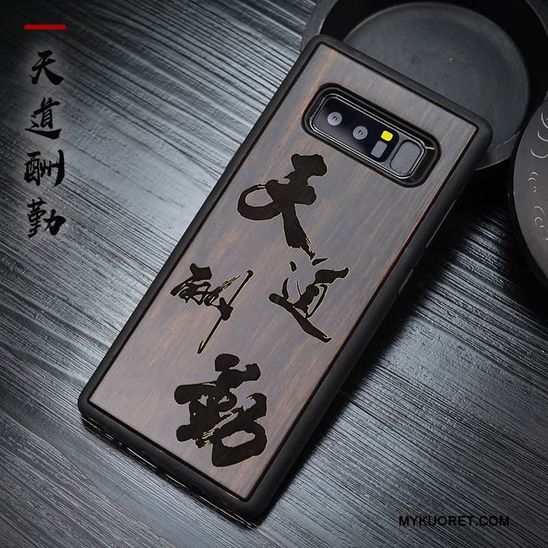 Kuori Samsung Galaxy Note 8 Silikoni Musta Murtumaton, Kotelo Samsung Galaxy Note 8 Ylellisyys Kiinalainen Tyyli Puhelimen Kuoret