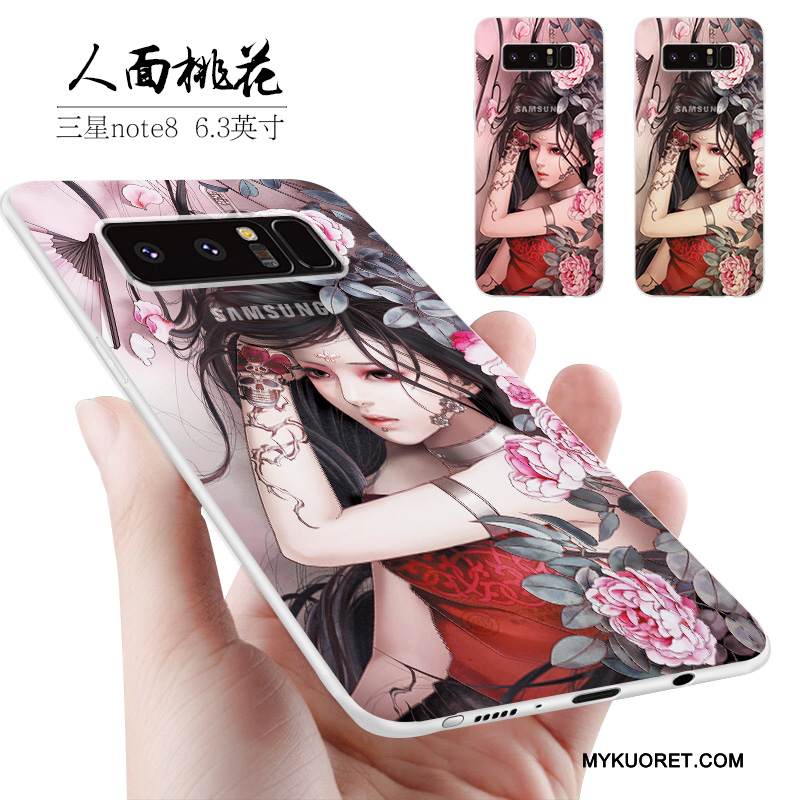 Kuori Samsung Galaxy Note 8 Silikoni Pieni Murtumaton, Kotelo Samsung Galaxy Note 8 Luova Puhelimen Kuoret Persoonallisuus