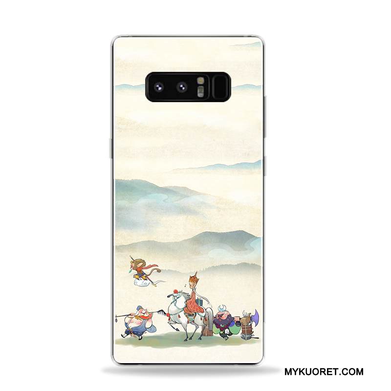 Kuori Samsung Galaxy Note 8 Silikoni Puhelimen Kuoret Taide, Kotelo Samsung Galaxy Note 8 L Punainen