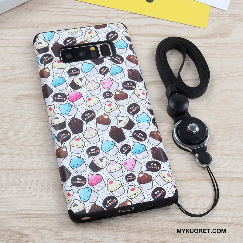 Kuori Samsung Galaxy Note 8 Silikoni Ripustettavat Koristeet Puhelimen Kuoret, Kotelo Samsung Galaxy Note 8 Monivärinen