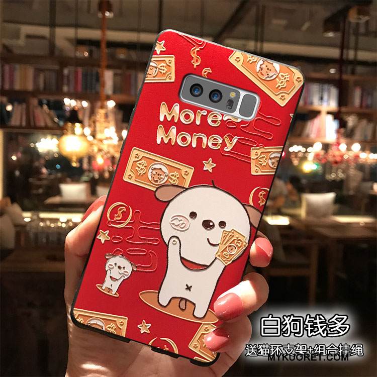 Kuori Samsung Galaxy Note 8 Silikoni Ripustettavat Koristeet Puhelimen Kuoret, Kotelo Samsung Galaxy Note 8 Rikkaus Trendi