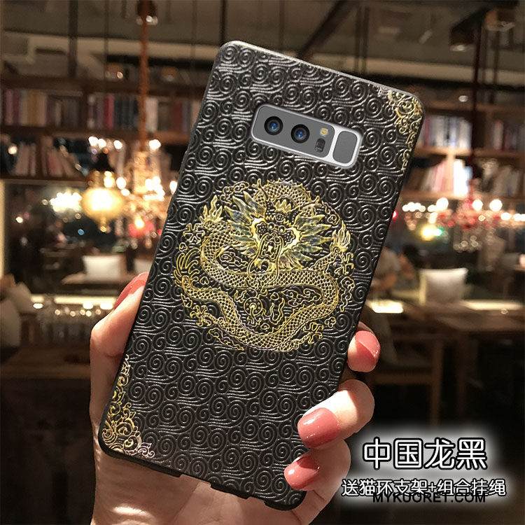 Kuori Samsung Galaxy Note 8 Silikoni Sininen Punainen, Kotelo Samsung Galaxy Note 8 Laukut Ripustettavat Koristeet Puhelimen Kuoret