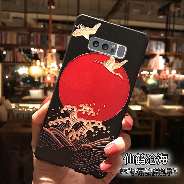 Kuori Samsung Galaxy Note 8 Silikoni Trendi Vaaleansininen, Kotelo Samsung Galaxy Note 8 Puhelimen Kuoret Tuuli