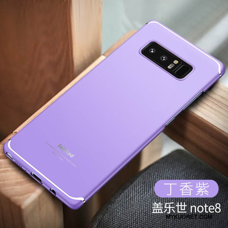 Kuori Samsung Galaxy Note 8 Suojaus Kiinteä Väri Pesty Suede, Kotelo Samsung Galaxy Note 8 Kova Puhelimen Kuoret