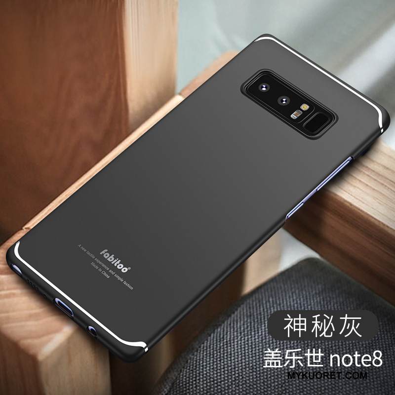 Kuori Samsung Galaxy Note 8 Suojaus Kiinteä Väri Pesty Suede, Kotelo Samsung Galaxy Note 8 Kova Puhelimen Kuoret