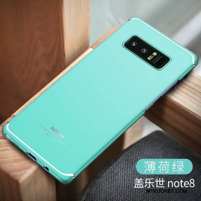 Kuori Samsung Galaxy Note 8 Suojaus Kiinteä Väri Pesty Suede, Kotelo Samsung Galaxy Note 8 Kova Puhelimen Kuoret