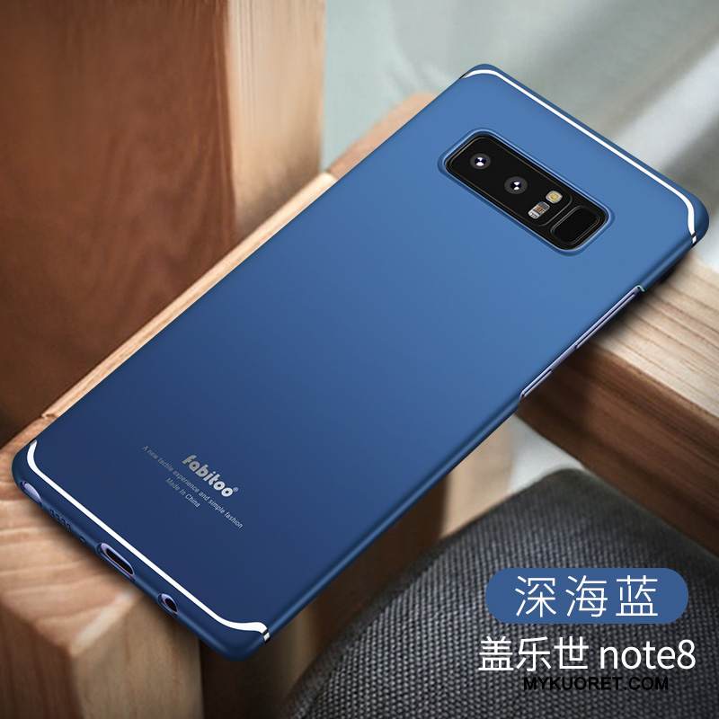 Kuori Samsung Galaxy Note 8 Suojaus Kiinteä Väri Pesty Suede, Kotelo Samsung Galaxy Note 8 Kova Puhelimen Kuoret