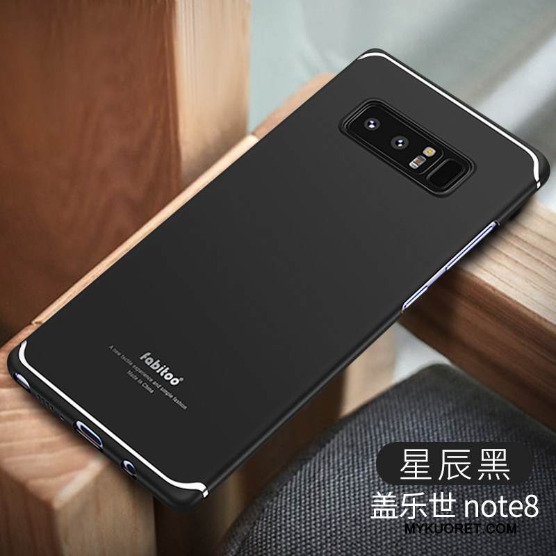 Kuori Samsung Galaxy Note 8 Suojaus Kiinteä Väri Pesty Suede, Kotelo Samsung Galaxy Note 8 Kova Puhelimen Kuoret