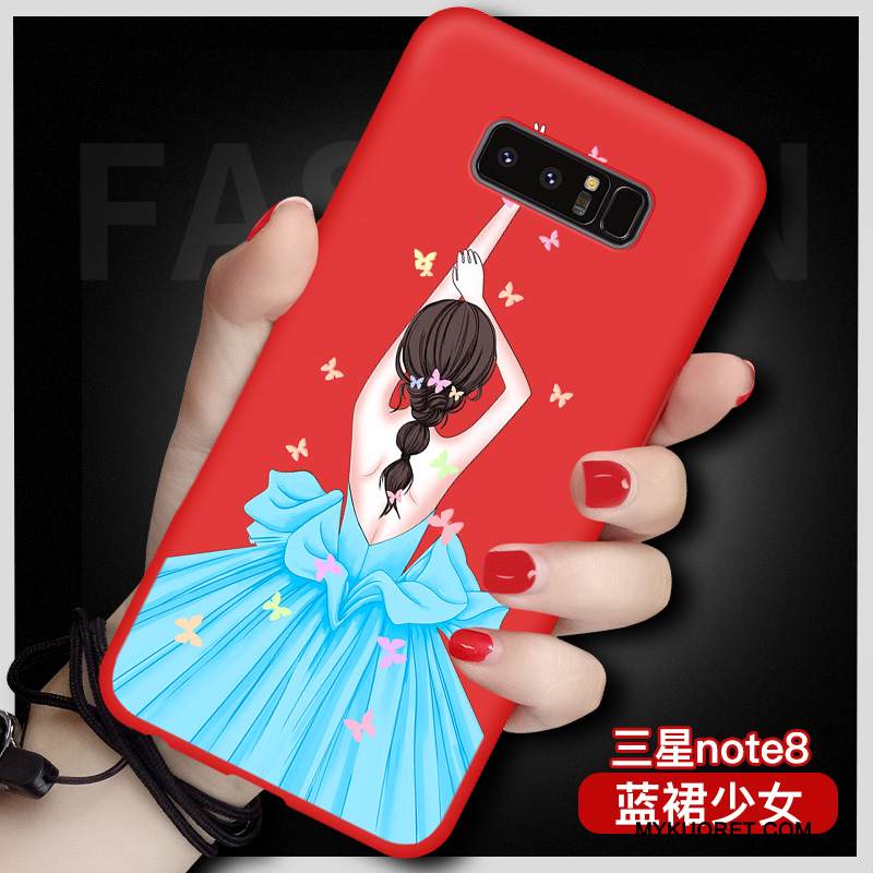 Kuori Samsung Galaxy Note 8 Suojaus L Punainen, Kotelo Samsung Galaxy Note 8 Laukut Persoonallisuus Puhelimen Kuoret