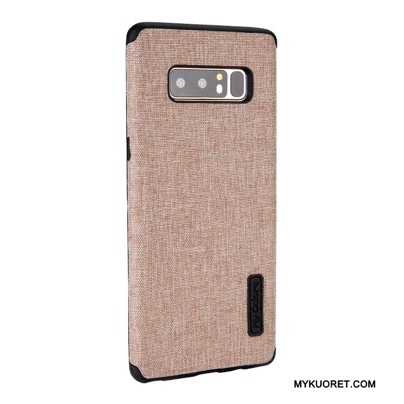 Kuori Samsung Galaxy Note 8 Suojaus Liiketoiminta Murtumaton, Kotelo Samsung Galaxy Note 8 Laukut Puhelimen Kuoret Khaki