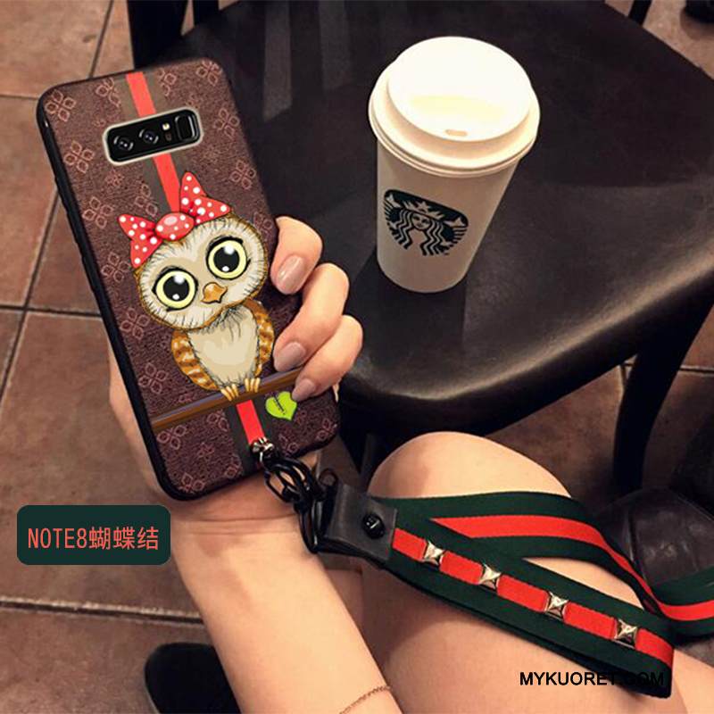 Kuori Samsung Galaxy Note 8 Suojaus Ripustettavat Koristeet Persoonallisuus, Kotelo Samsung Galaxy Note 8 Laukut Puhelimen Kuoret Sininen