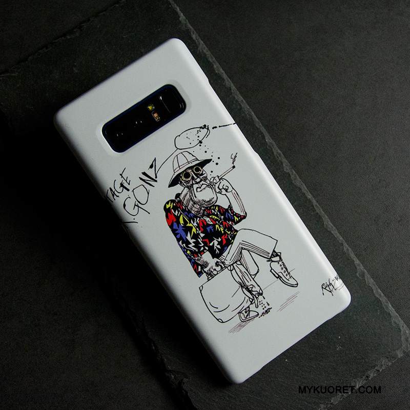 Kuori Samsung Galaxy Note 8 Suojaus Sininen Tide-brändi, Kotelo Samsung Galaxy Note 8 Pesty Suede Ohut