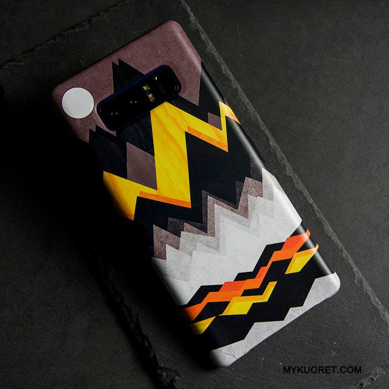 Kuori Samsung Galaxy Note 8 Suojaus Sininen Tide-brändi, Kotelo Samsung Galaxy Note 8 Pesty Suede Ohut