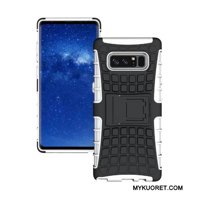Kuori Samsung Galaxy Note 8 Tuki Punainen Suuntaus, Kotelo Samsung Galaxy Note 8 Suojaus Puhelimen Kuoret Kukkakuvio