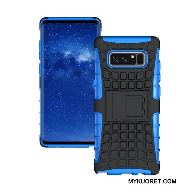 Kuori Samsung Galaxy Note 8 Tuki Punainen Suuntaus, Kotelo Samsung Galaxy Note 8 Suojaus Puhelimen Kuoret Kukkakuvio