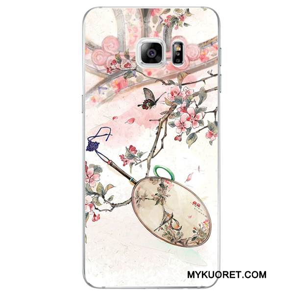 Kuori Samsung Galaxy Note 8 Vuosikerta Kiinalainen Tyyli Puhelimen Kuoret, Kotelo Samsung Galaxy Note 8 Laukut Sininen Murtumaton