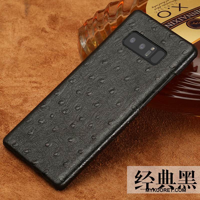 Kuori Samsung Galaxy Note 8 Ylellisyys Yksinkertainen Puhelimen Kuoret, Kotelo Samsung Galaxy Note 8 Nahka Murtumaton Trendi