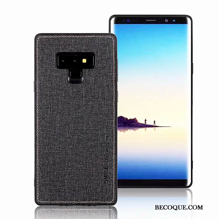 Kuori Samsung Galaxy Note 9 Laukut Murtumaton Kukkakuvio, Kotelo Samsung Galaxy Note 9 Suojaus Puhelimen Kuoret Harmaa
