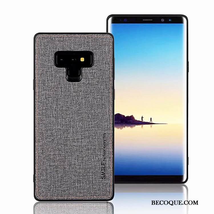 Kuori Samsung Galaxy Note 9 Laukut Murtumaton Kukkakuvio, Kotelo Samsung Galaxy Note 9 Suojaus Puhelimen Kuoret Harmaa