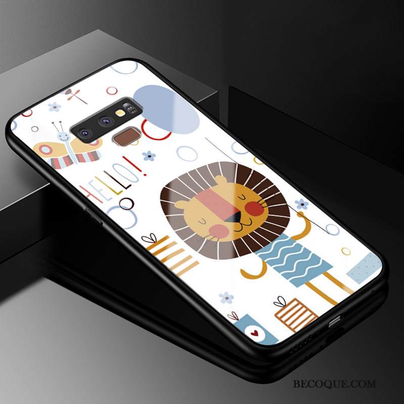 Kuori Samsung Galaxy Note 9 Sarjakuva Sininen Murtumaton, Kotelo Samsung Galaxy Note 9 Pehmeä Neste Ihana Lasi