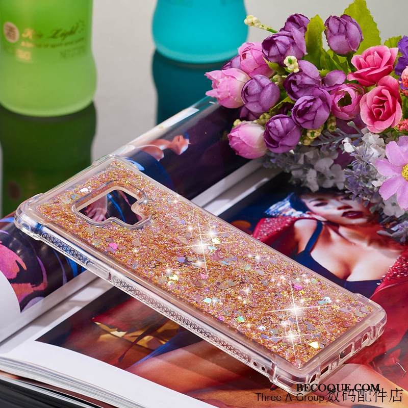 Kuori Samsung Galaxy Note 9 Silikoni Puhelimen Kuoret Murtumaton, Kotelo Samsung Galaxy Note 9 Luova Sininen Juoksuhiekka