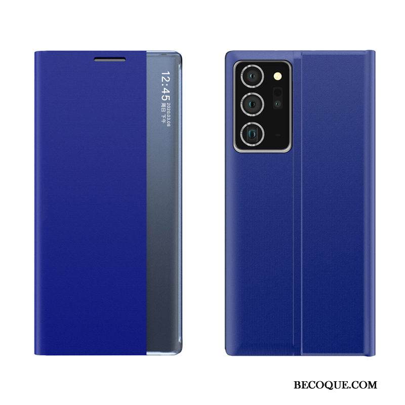 Kuori Samsung Galaxy Note20 Kuoret Musta Horrostila, Kotelo Samsung Galaxy Note20 Nahka Windows Puhelimen Kuoret