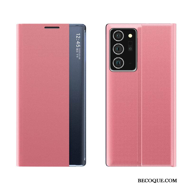 Kuori Samsung Galaxy Note20 Kuoret Musta Horrostila, Kotelo Samsung Galaxy Note20 Nahka Windows Puhelimen Kuoret