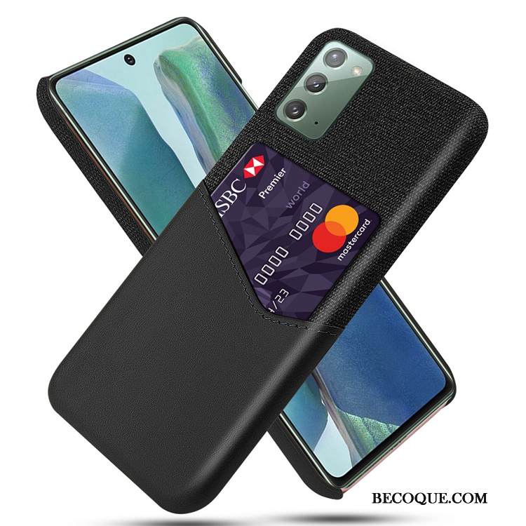 Kuori Samsung Galaxy Note20 Laukut Kortti Puhelimen Kuoret, Kotelo Samsung Galaxy Note20 Pesty Suede Punainen