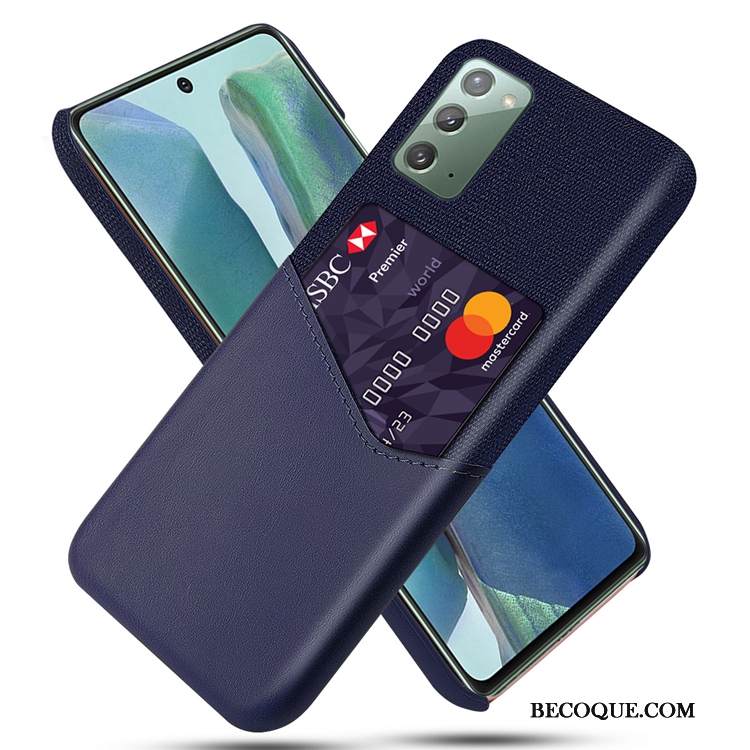 Kuori Samsung Galaxy Note20 Laukut Kortti Puhelimen Kuoret, Kotelo Samsung Galaxy Note20 Pesty Suede Punainen