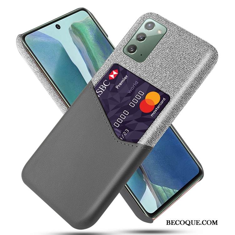 Kuori Samsung Galaxy Note20 Laukut Kortti Puhelimen Kuoret, Kotelo Samsung Galaxy Note20 Pesty Suede Punainen