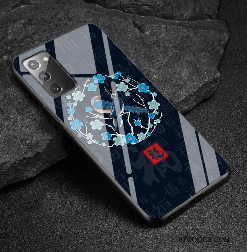 Kuori Samsung Galaxy Note20 Laukut Trendi Kiinalainen Tyyli, Kotelo Samsung Galaxy Note20 Luova Murtumaton Vihreä