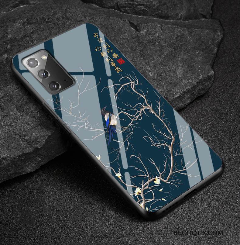 Kuori Samsung Galaxy Note20 Laukut Trendi Kiinalainen Tyyli, Kotelo Samsung Galaxy Note20 Luova Murtumaton Vihreä