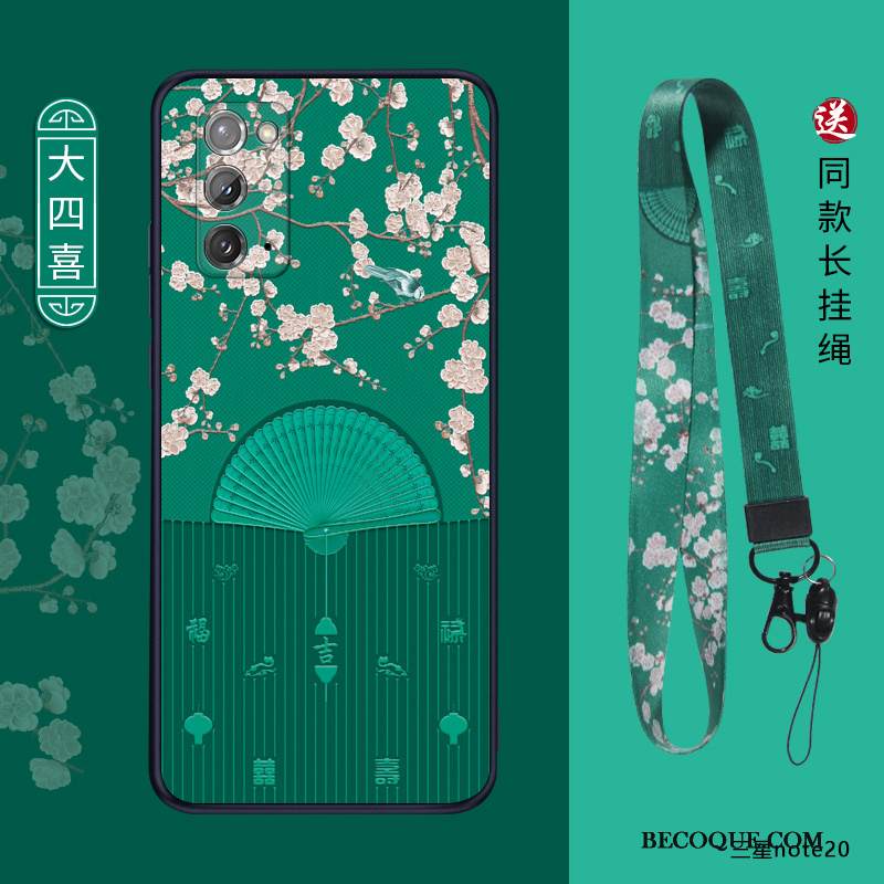 Kuori Samsung Galaxy Note20 Pehmeä Neste Net Red Kiinalainen Tyyli, Kotelo Samsung Galaxy Note20 Suojaus Persoonallisuus Uusi