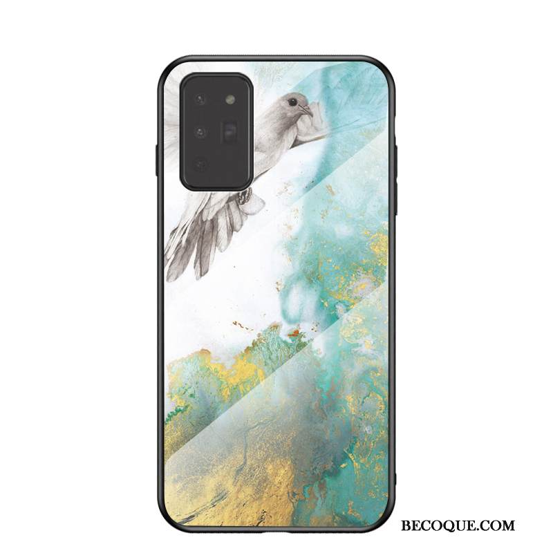 Kuori Samsung Galaxy Note20 Pehmeä Neste Puhelimen Kuoret Murtumaton, Kotelo Samsung Galaxy Note20 Laukut Net Red Vihreä