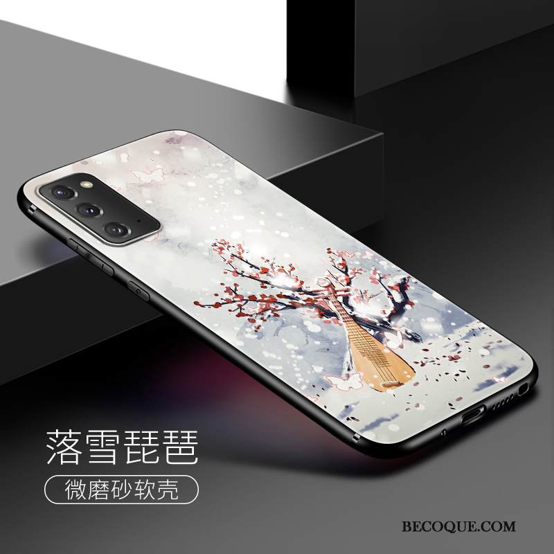 Kuori Samsung Galaxy Note20 Silikoni Tuuli Murtumaton, Kotelo Samsung Galaxy Note20 Sininen Puhelimen Kuoret