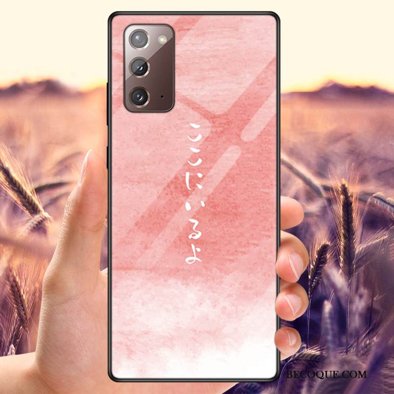 Kuori Samsung Galaxy Note20 Suojaus Net Red Peili, Kotelo Samsung Galaxy Note20 Sininen Murtumaton