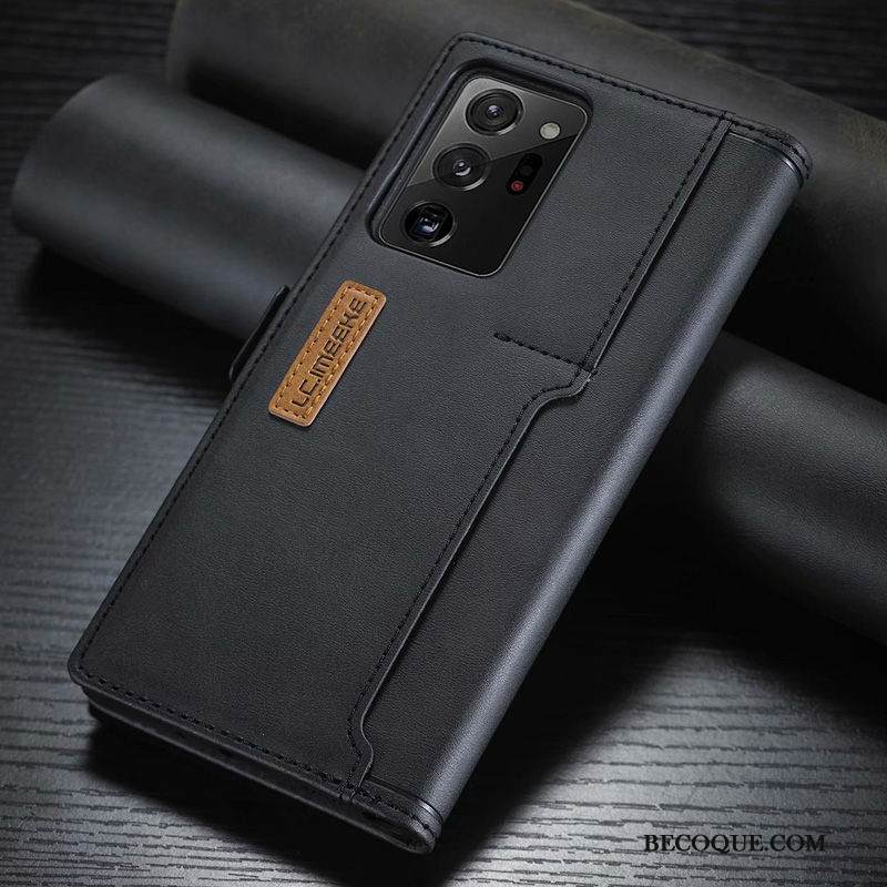 Kuori Samsung Galaxy Note20 Ultra Nahka Keltainen Kortti, Kotelo Samsung Galaxy Note20 Ultra Kuoret Puhelimen Kuoret