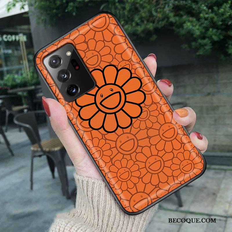 Kuori Samsung Galaxy Note20 Ultra Sarjakuva Aurinko Kukka, Kotelo Samsung Galaxy Note20 Ultra Suojaus Yksinkertainen Murtumaton