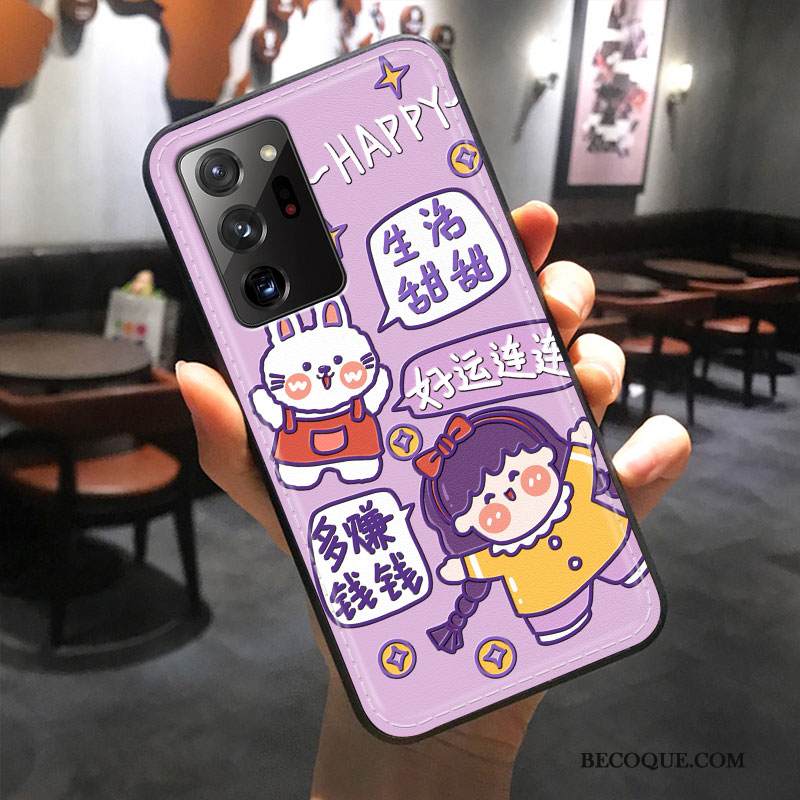 Kuori Samsung Galaxy Note20 Ultra Sarjakuva Kukkakuvio Persoonallisuus, Kotelo Samsung Galaxy Note20 Ultra Nahka Murtumaton Keltainen