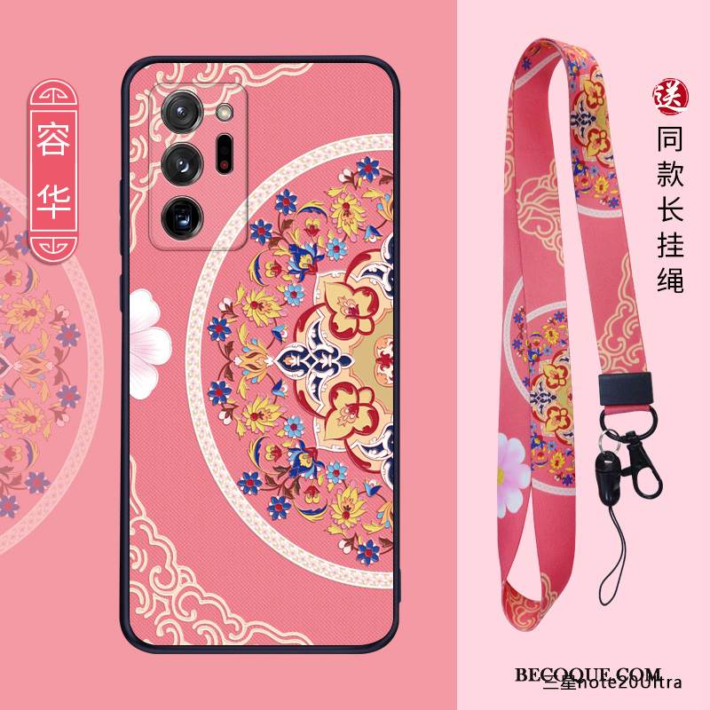 Kuori Samsung Galaxy Note20 Ultra Silikoni Pesty Suede Kiinalainen Tyyli, Kotelo Samsung Galaxy Note20 Ultra Suojaus Trendi Murtumaton