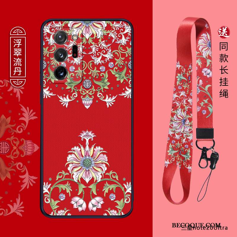Kuori Samsung Galaxy Note20 Ultra Silikoni Pesty Suede Kiinalainen Tyyli, Kotelo Samsung Galaxy Note20 Ultra Suojaus Trendi Murtumaton