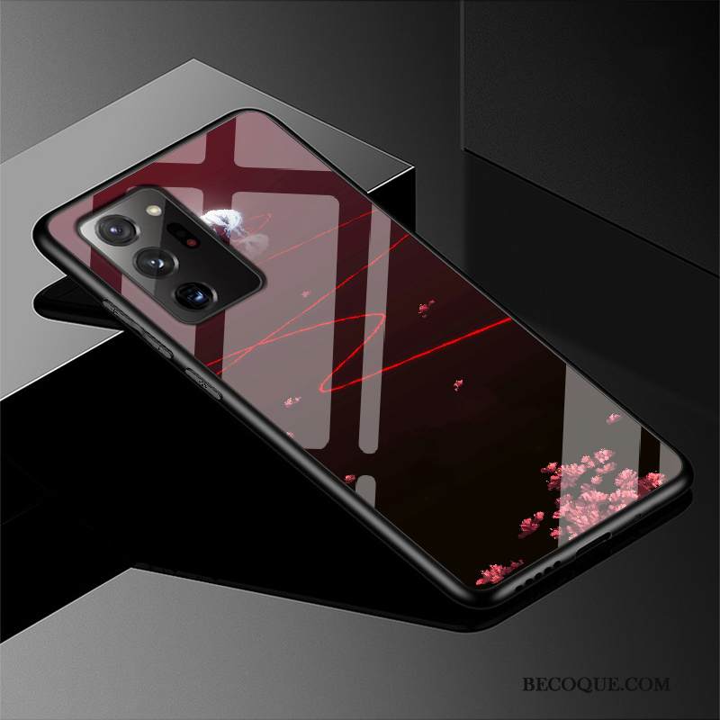 Kuori Samsung Galaxy Note20 Ultra Ylellisyys Puhelimen Kuoret Murtumaton, Kotelo Samsung Galaxy Note20 Ultra Luova Muokata Punainen