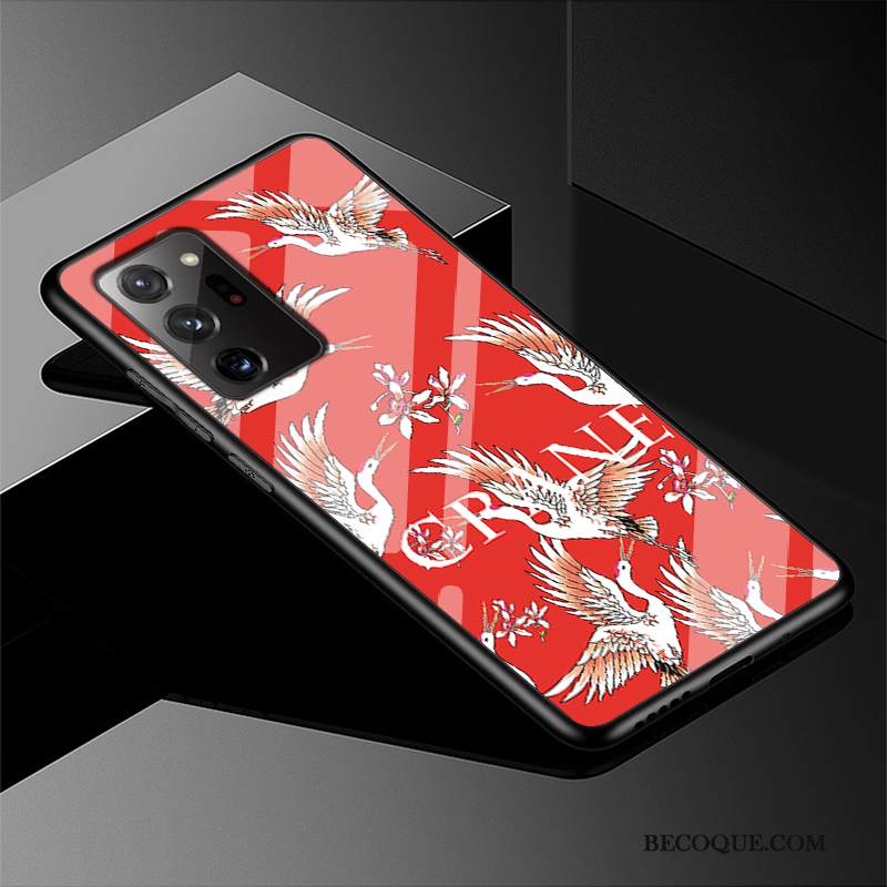Kuori Samsung Galaxy Note20 Ultra Ylellisyys Puhelimen Kuoret Murtumaton, Kotelo Samsung Galaxy Note20 Ultra Luova Muokata Punainen