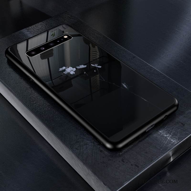 Kuori Samsung Galaxy S10 5g Maalaus Karkaisu Net Red, Kotelo Samsung Galaxy S10 5g Suojaus Tummansininen Rakastunut