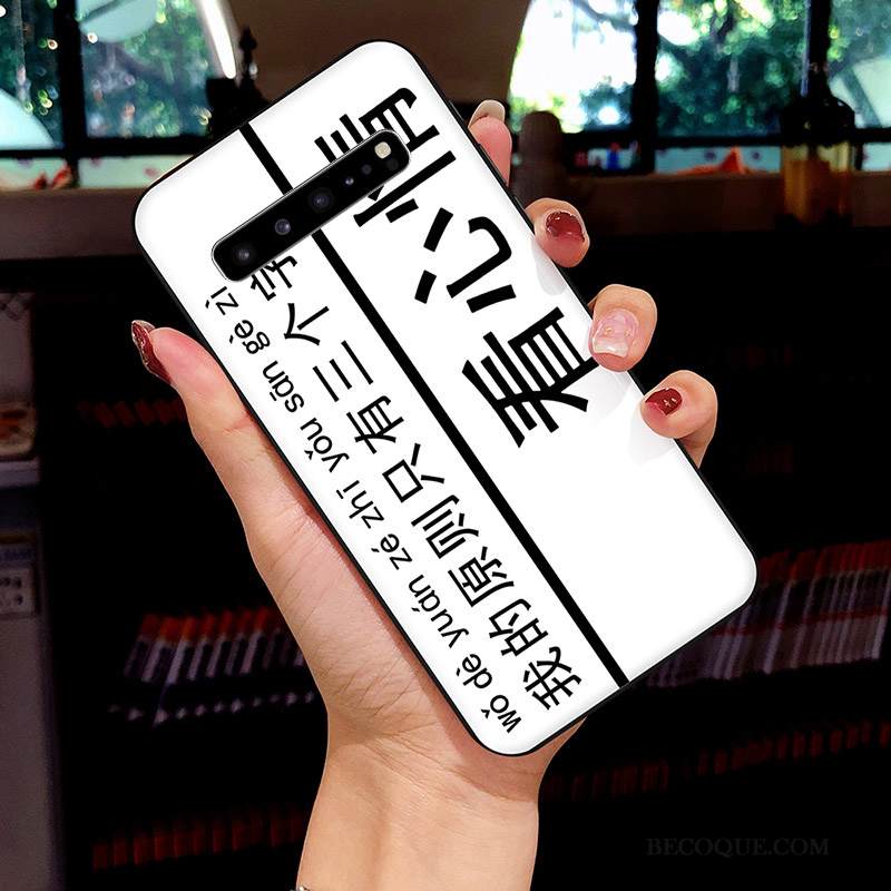 Kuori Samsung Galaxy S10 5g Maalaus Net Red Ihana, Kotelo Samsung Galaxy S10 5g Luova Valkoinen Trendi