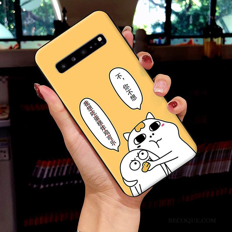 Kuori Samsung Galaxy S10 5g Maalaus Net Red Ihana, Kotelo Samsung Galaxy S10 5g Luova Valkoinen Trendi